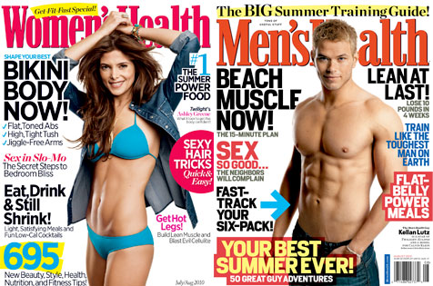 Ashley Greene, Women’s Health, Kellan Lutz, Men’s Health Ashley Greene, Women’s Health, Kellan Lutz, Men’s Health